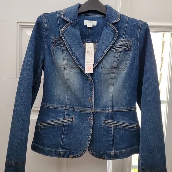 LOFT Jackets & Blazers - Ann Taylor Loft Denim Jean Jacket NWT 2P